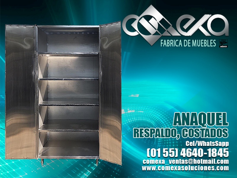 ANAQUEL CINCO ENTREPAÑOS Y PUERTAS