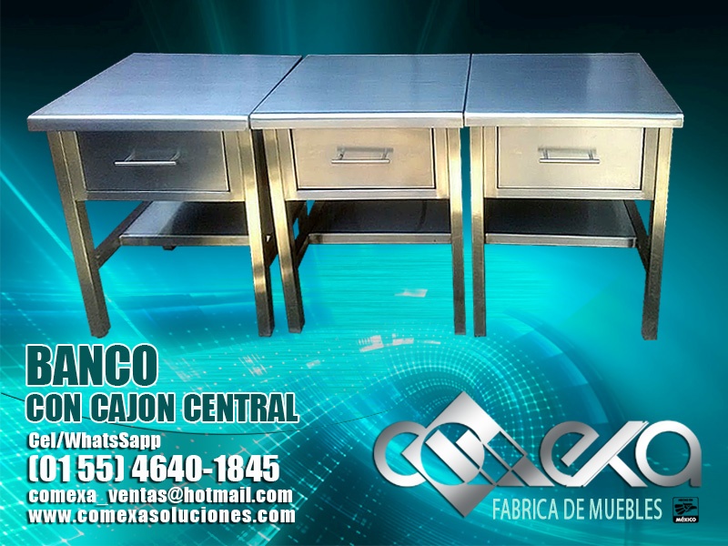 BANCO DE TRABAJO CON CAJON CENTRAL