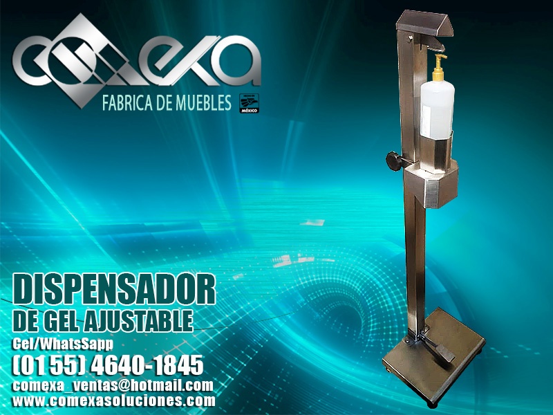 DISPENSADOR DE GEL AJUSTABLE