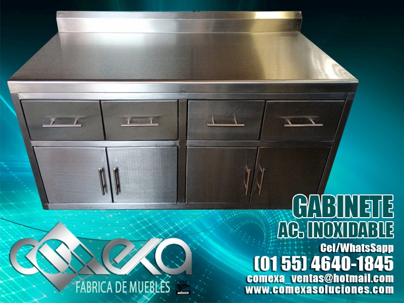 GABINETE 4 CAJONES 4 PUERTAS