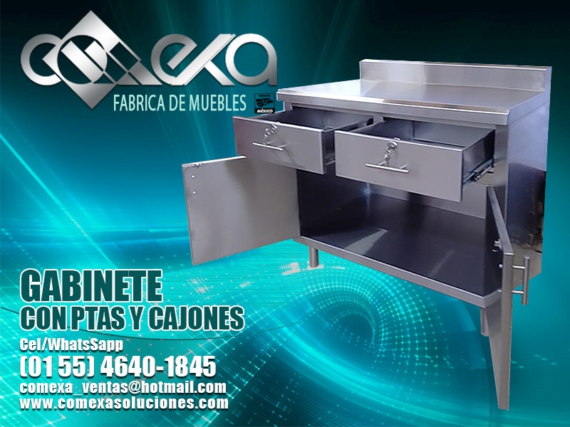 GABINETE CON PUERTAS Y CAJONES