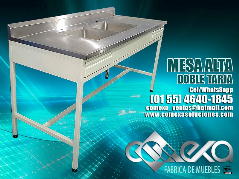 MESA ALTA DOBLE TARJA