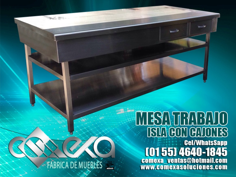 MESA DE TRABAJO CON CAJONES